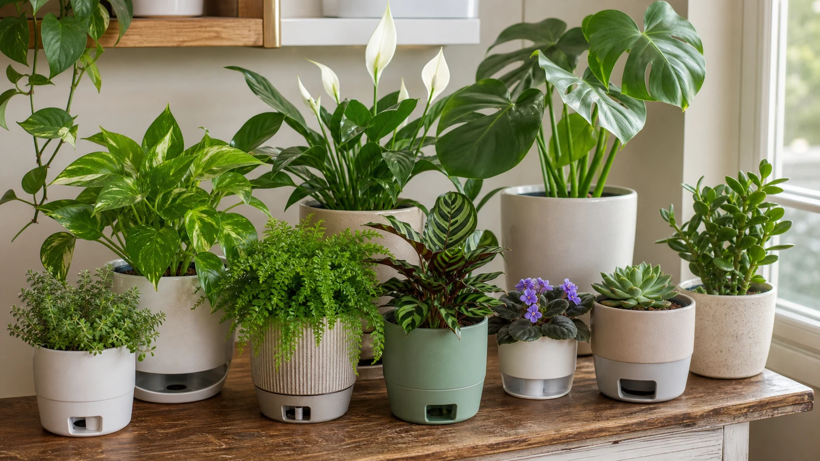 Self-Watering Pots Guide for Plants - Comparison Table: Good Candidates vs Poor Candidates for Self-Watering Pots