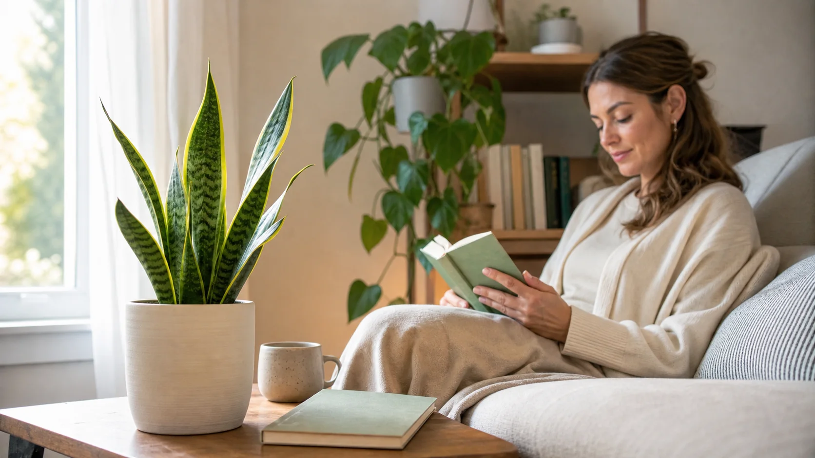 Snake Plant Benefits for Every Room - 6. They May Help Reduce Stress