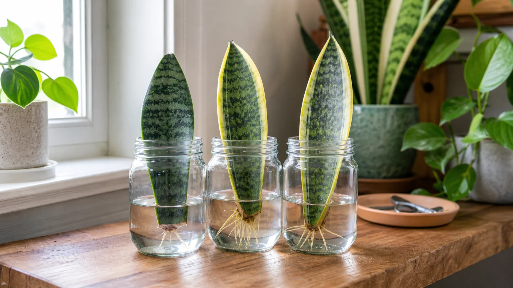 Snake Plant Propagation: Water, Soil and Division Methods - Water Propagation
