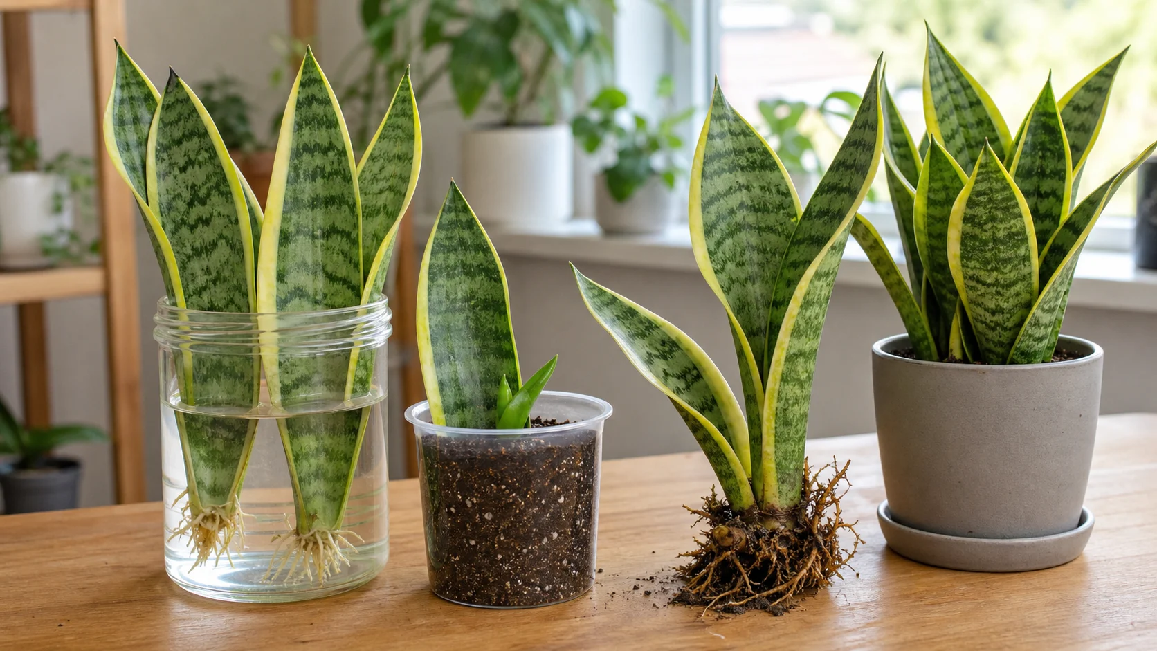 Snake Plant Propagation: Water, Soil and Division Methods - When Is a Cutting Actually Ready to Pot Up?
