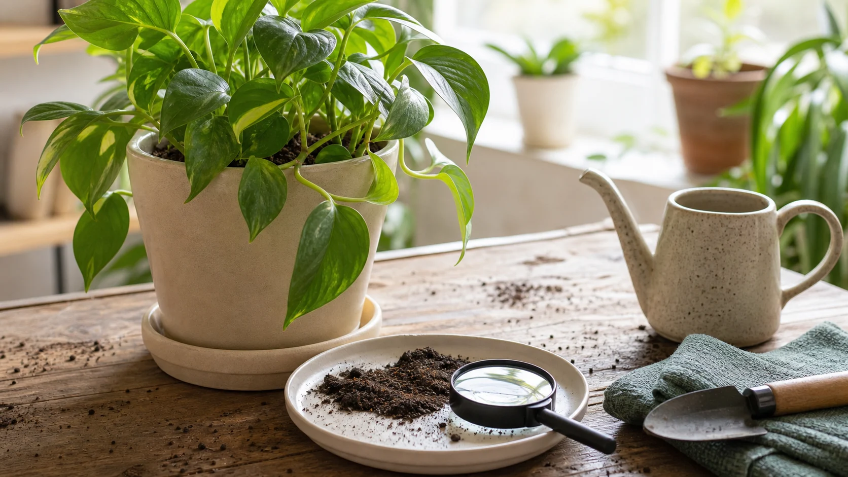 Bugs only in the soil, no leaf or stem symptoms Soil Mites in Houseplants: Harmless Helpers or a Problem? - Bugs only in the soil, no leaf or stem symptoms