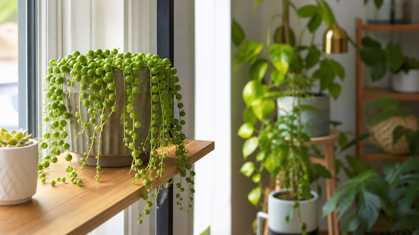 String of Pearls Plant Care: How to Keep It Alive - Light: Bright, Then Brighter, but in Stages