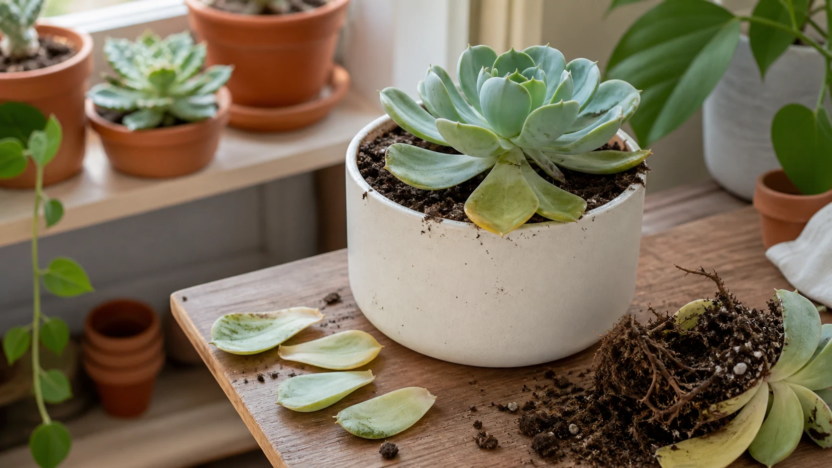 Not Normal: Rapid Drop, Soft Leaves, or Center Loss Succulent Leaves Falling Off: Causes and What to Do - Not Normal: Rapid Drop, Soft Leaves, or Center Loss