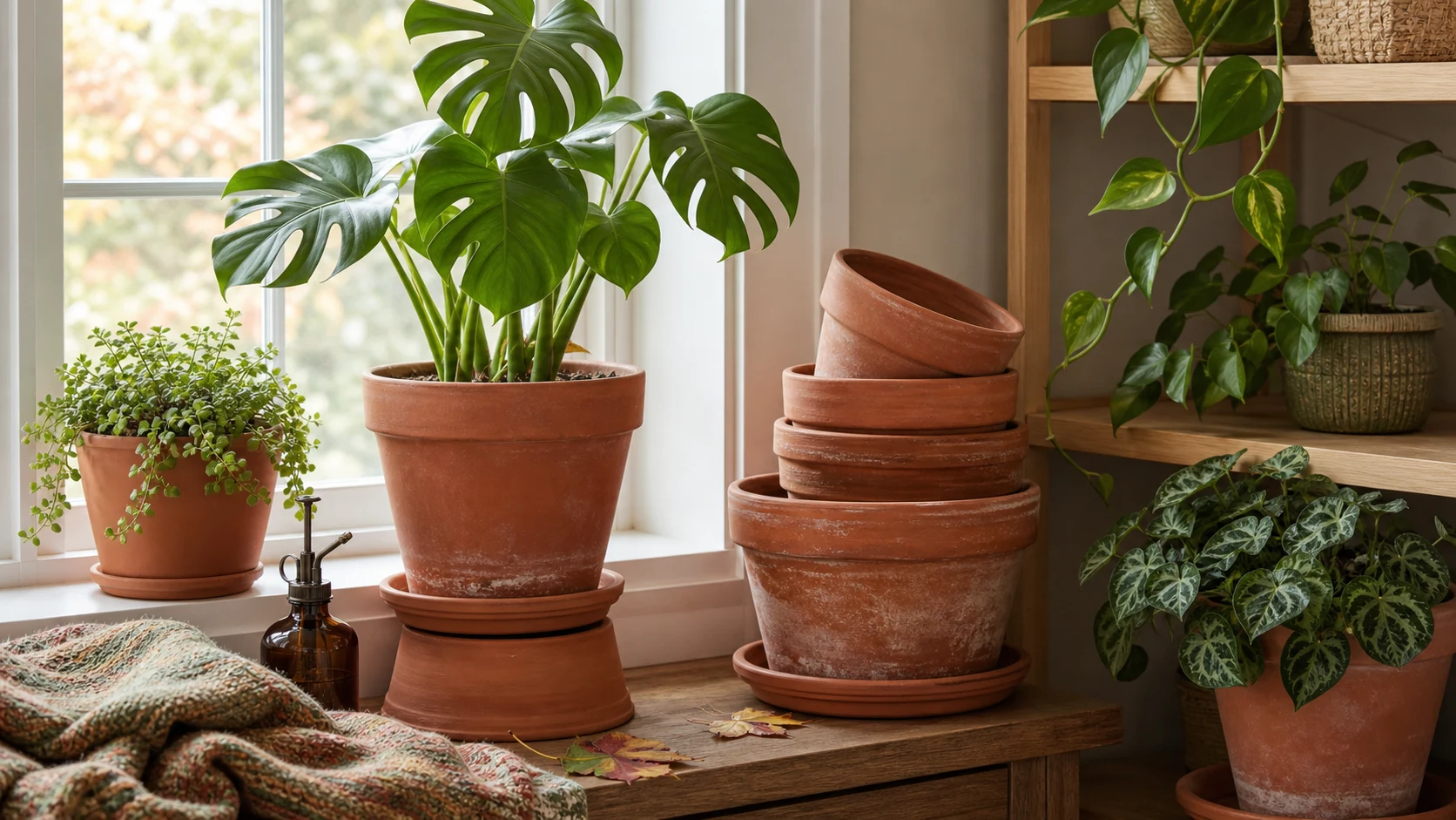 Autumn (September, October, November): Transition and Prep Terracotta Pots Guide for Houseplants - Autumn (September, October, November): Transition and Prep