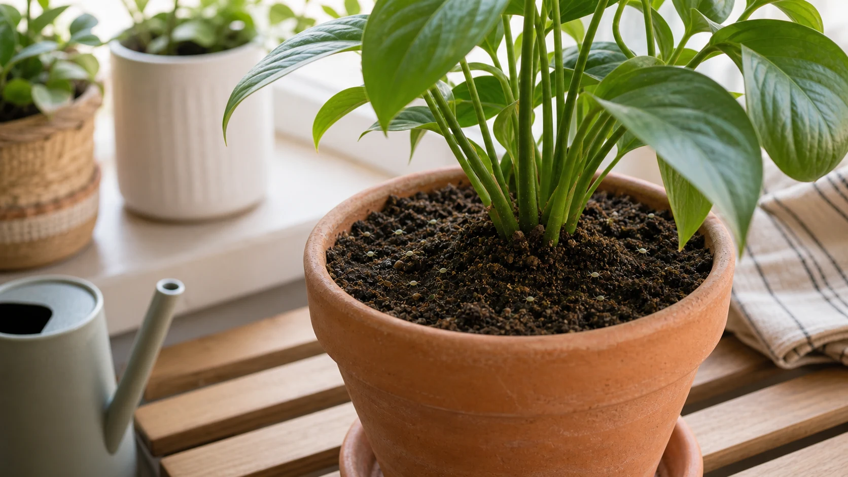 Tiny Bugs in Houseplant Soil: ID and How to Get Rid of Them - Soil mite care card