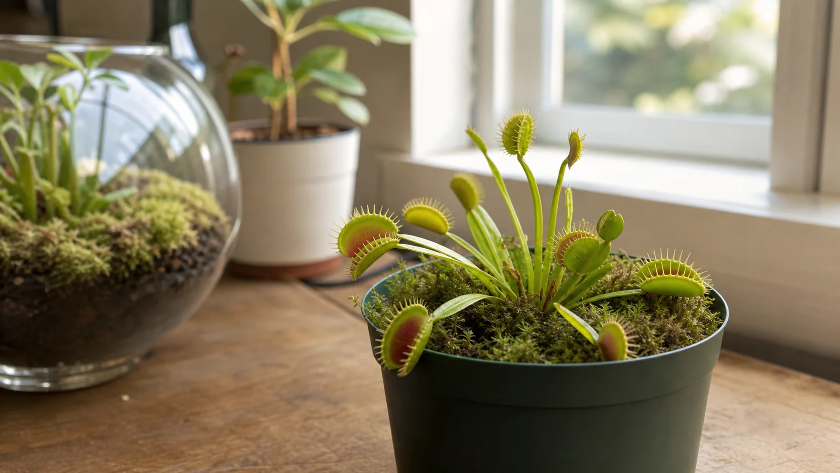 Light: Much More Than Most Windowsills Offer Venus Flytrap Care Indoors: Water, Light, Feeding, and Dormancy - Light: Much More Than Most Windowsills Offer