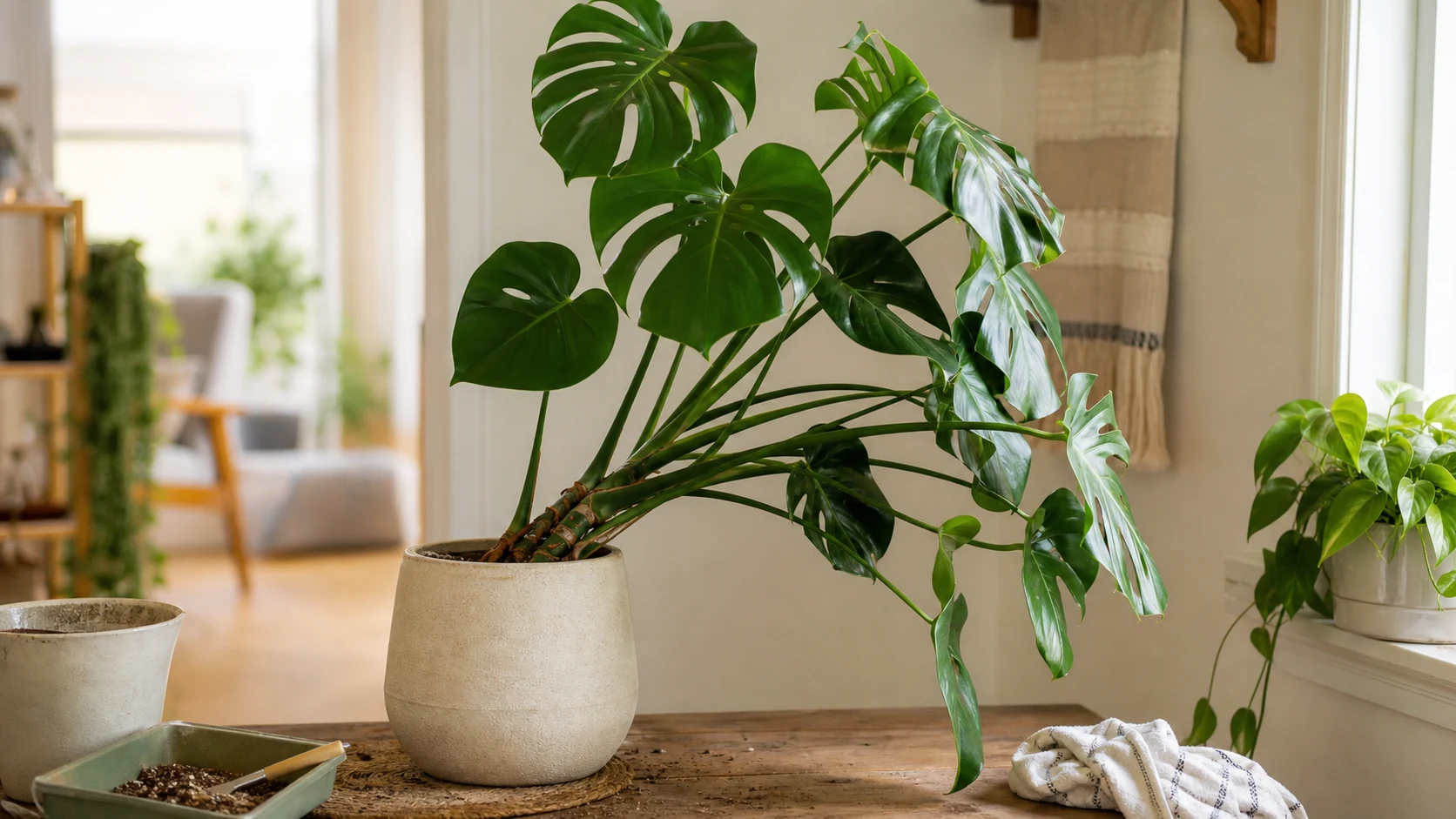 5. The Pot Feels Rock-Hard or the Plant Keeps Tipping Over When to Repot Plants: 7 Signs It’s Time for a Bigger Pot - 5. The Pot Feels Rock-Hard or the Plant Keeps Tipping Over