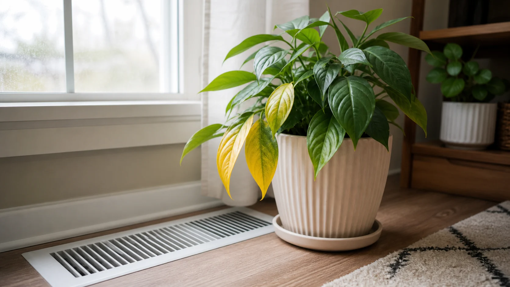 6. Cold Drafts or Heat Vent Stress Why Are Plant Leaves Turning Yellow? Every Cause and Fix - 6. Cold Drafts or Heat Vent Stress