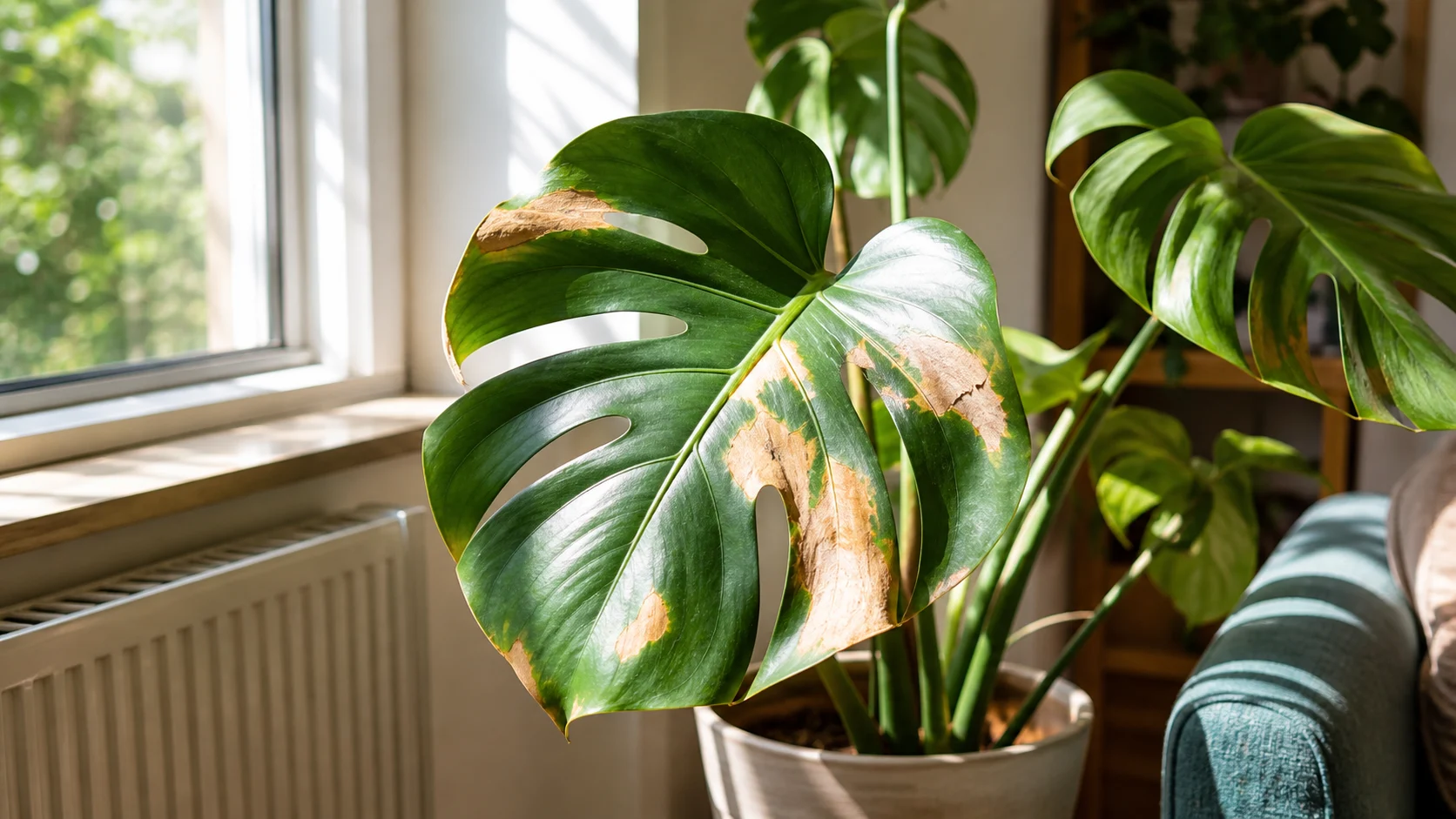 Why Are Plant Leaves Turning Brown? (10 Causes + Fixes) - 4. Direct Sun or Heat Stress