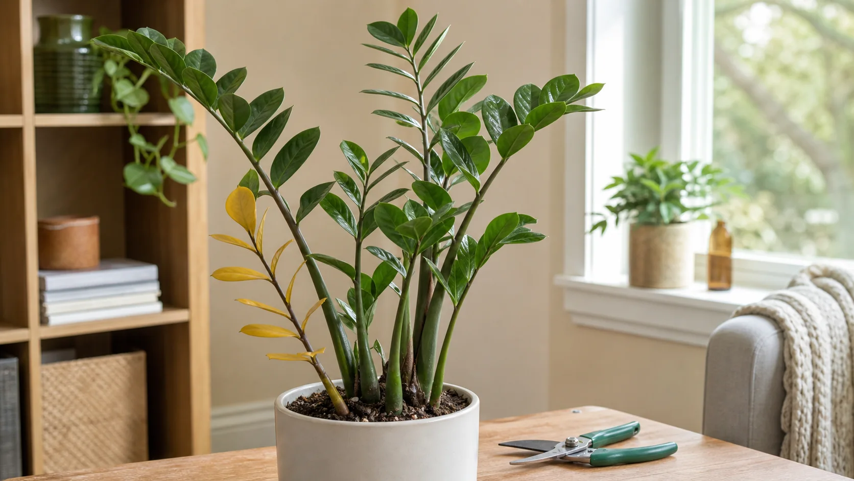 ZZ Plant Yellow Leaves: Causes and How to Fix It - Why are only the lower leaves on my ZZ plant turning yellow?