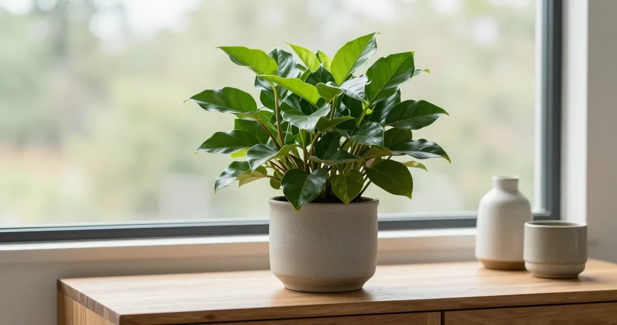 A collection of dog-friendly houseplants on a bright windowsill