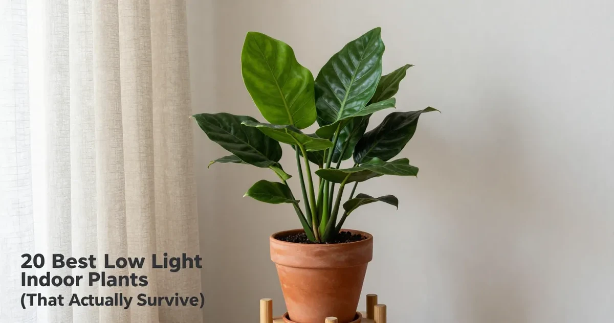 20 Best Low Light Indoor Plants (That Actually Survive)