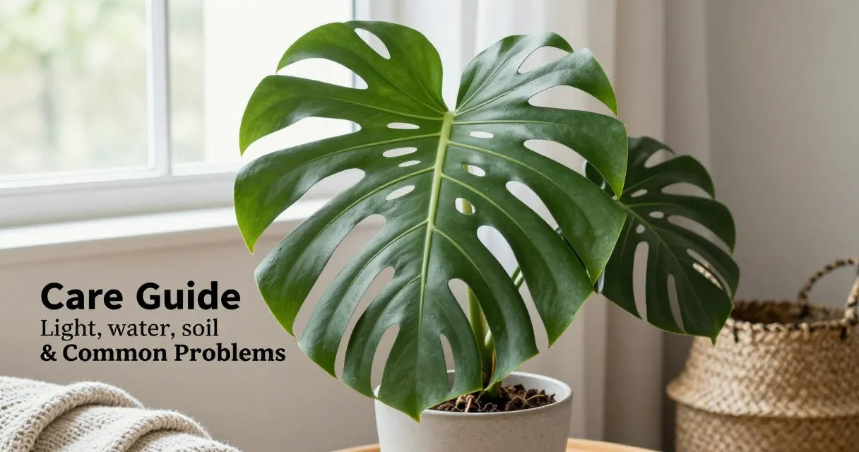 Monstera Deliciosa Care Guide: Light, Water, Soil & Common Problems