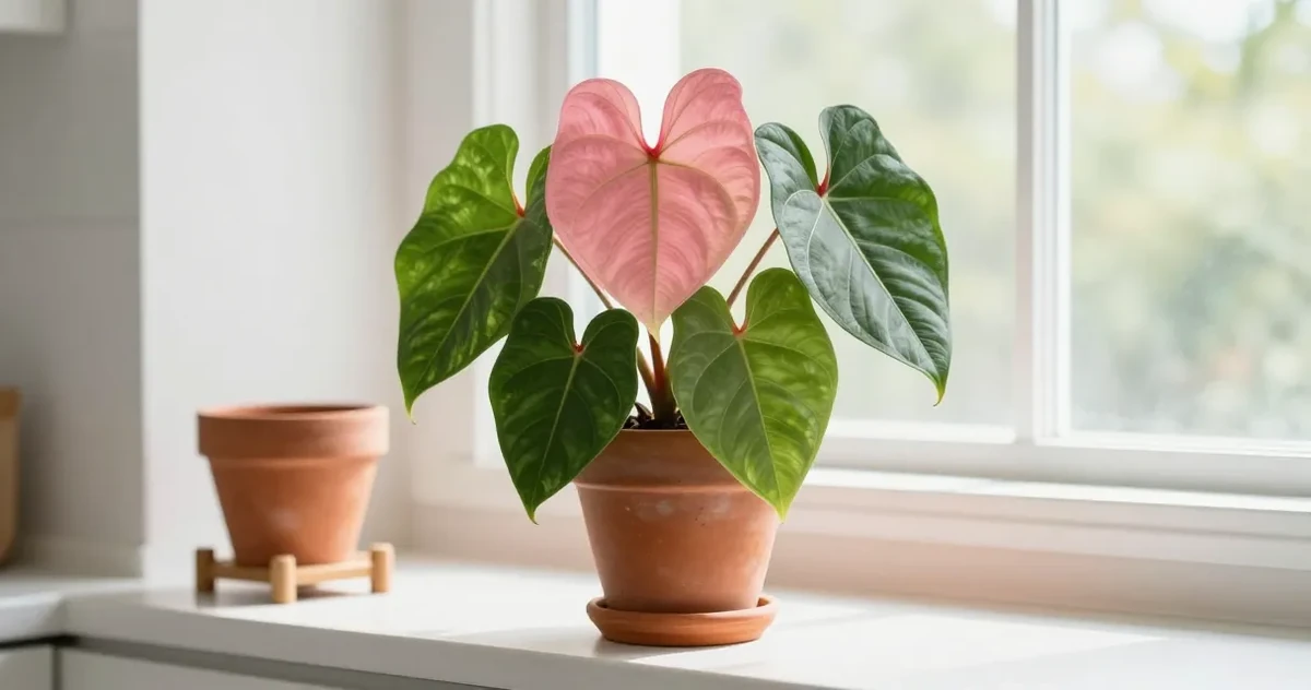 Philodendron Pink Princess with dark burgundy leaves and pink variegation