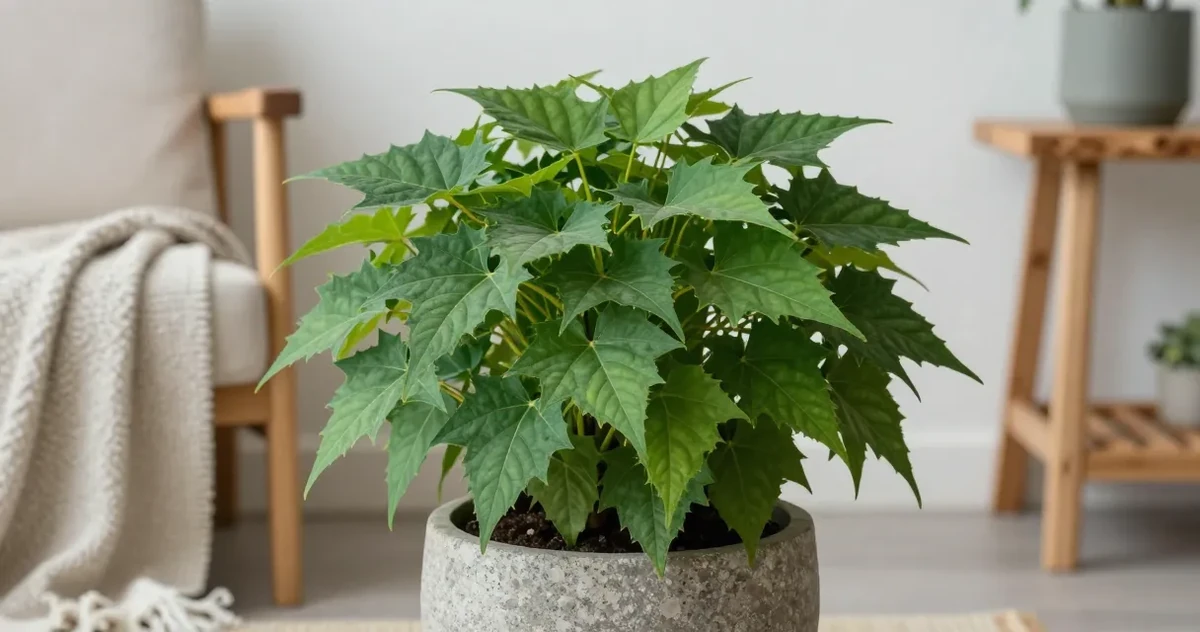 Moon Valley Pilea with deeply textured bright green leaves in an indoor setting